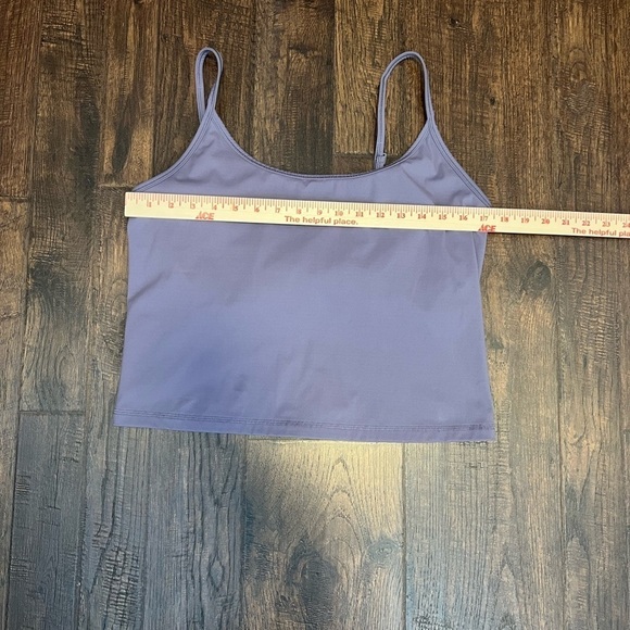 Everlane Purple The Preform Cami With Shelf Bra Crop Top Size Women’s XL - Picture 7 of 8
